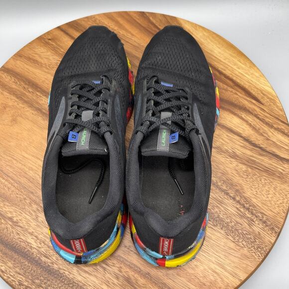 Brooks Launch 8 Shoes Mens Size 10.5 Black Running Comfort Walking Gym Sneakers - Picture 5 of 8